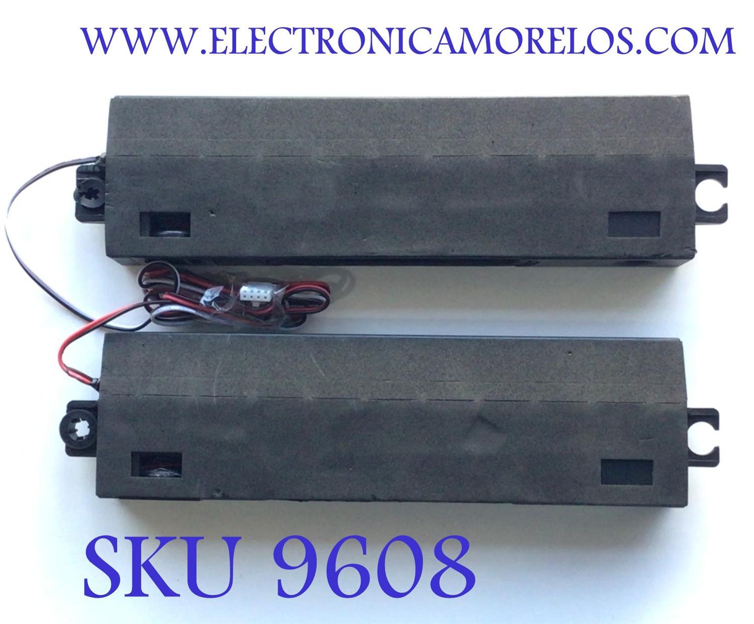 KIT DE BOCINAS PARE TV WESTINGHOUSE / NUMERO DE PARTE WR65UX4019 / 6Ω 12W / PANEL JR645R3HA7L / MODELO WR65UX4019